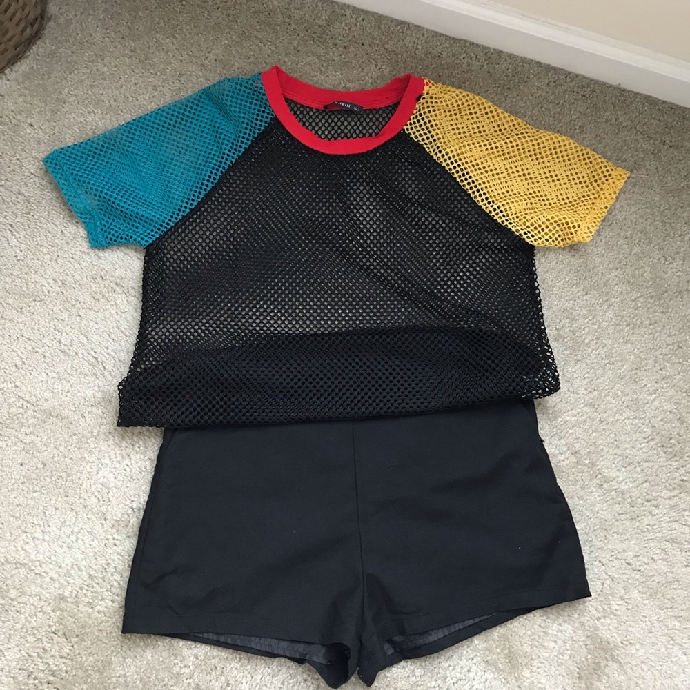 Multi Color Net Top - image 2